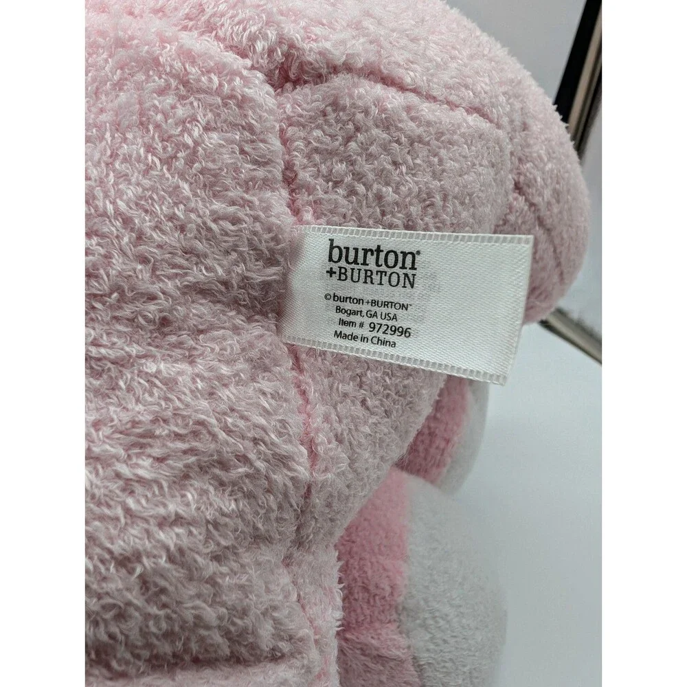 Pink Plush Terry Cloth Elephant Stuffed Animal 15” Girl Burton + Burton